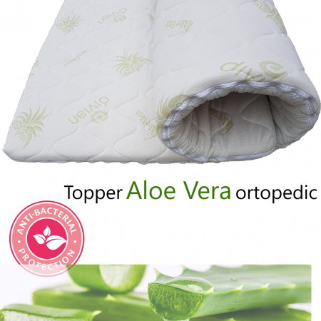 Aloe Vera Topper (SAVOR), 150*190 cm, inaltimea 5 cm, husa detasabila