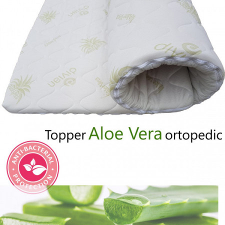 Aloe Vera Topper, SAVOR, 150*190 cm, înălțimea 5 cm, husă detașabilă
