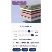 Saltea Duet, 160x190, înălțimea 20 cm