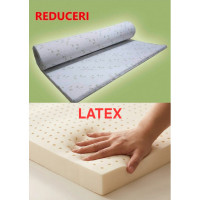 Aloe Vera Topper, SAVOR, Latex, 180*200 cm, înălțimea 4 cm, husă detașabilă