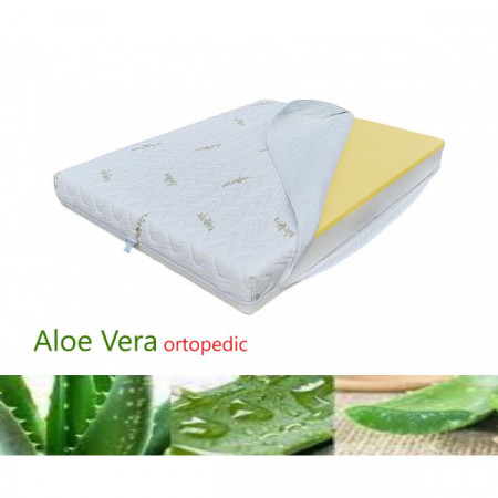 Saltea Aloe Vera, SAVOR, 180*190 cm, înălțimea 10 cm, husă detașabilă